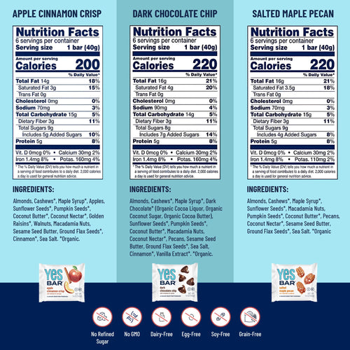 6-Bar Variety Snack Pack