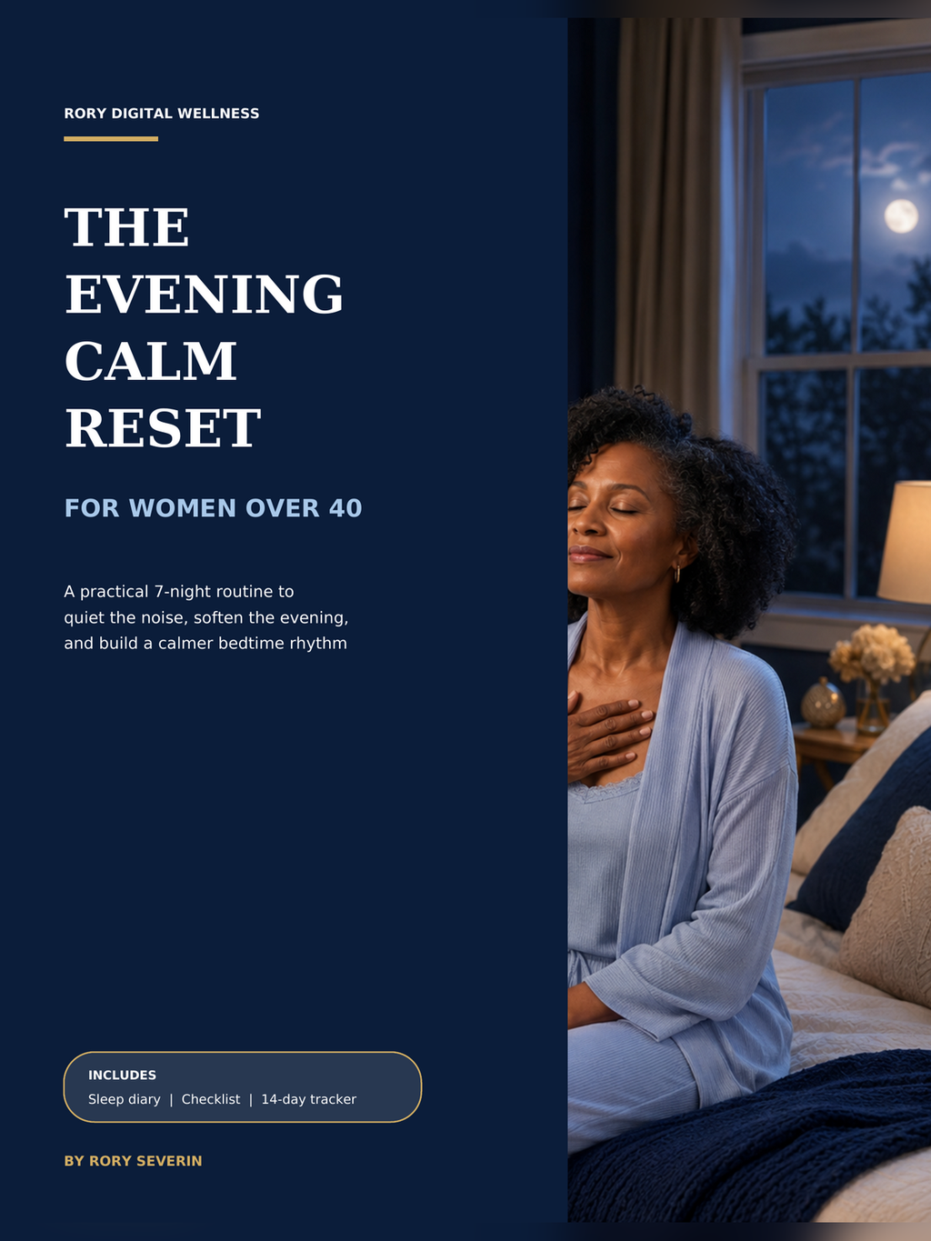 The Evening Calm Reset for Women Over 40 — Rory Digital Wellness cover