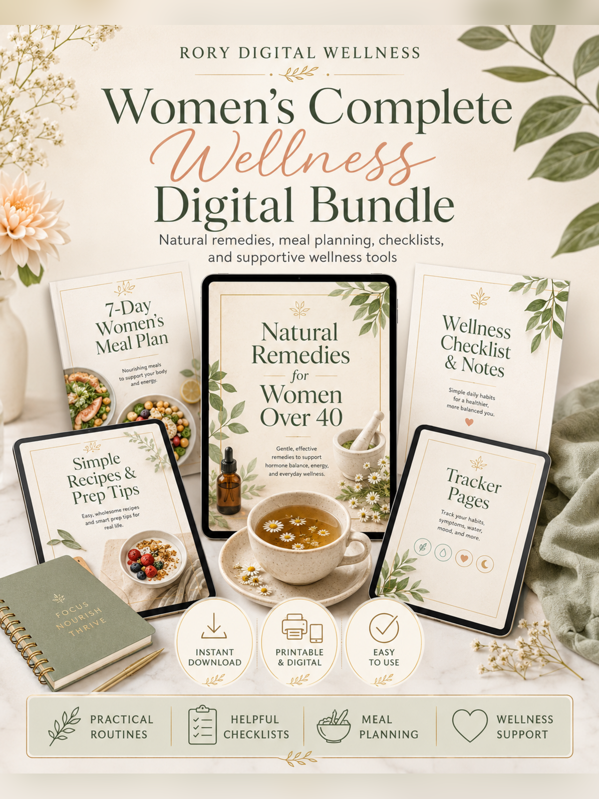 Women's Complete Wellness Digital Bundle — Rory Digital Wellness cover